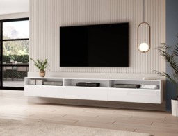Baros 40 TV Cabinet 270cm - White Gloss 270cm - thumbnail 6