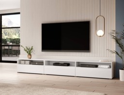 Baros 40 TV Cabinet 270cm - White Gloss 270cm - thumbnail 4