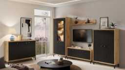Parii Tall Display Cabinet 89cm - Green 89cm - thumbnail 8