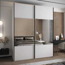 Trosa IV Sliding Door Wardrobe 190cm - Oak Artisan 190cm - thumbnail 2