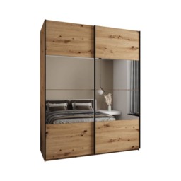 Trosa IV Sliding Door Wardrobe 190cm - Oak Artisan 190cm - thumbnail 4