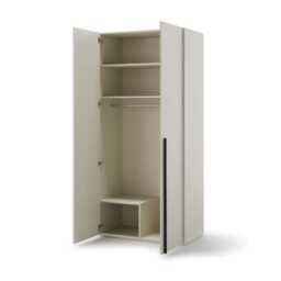 Woow WO-02 Hinged Door Wardrobe 100cm - Beige 100cm - thumbnail 2