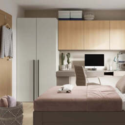 Woow WO-02 Hinged Door Wardrobe 100cm - Beige 100cm - thumbnail 3