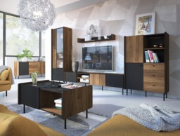 Prestigo Large Sideboard Cabinet 200cm - Oak Walnut 200cm - thumbnail 5