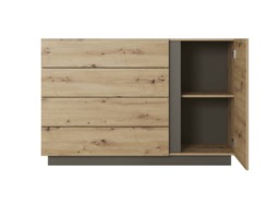 Arco Chest Of Drawers 139cm - Oak Artisan 139cm - thumbnail 2