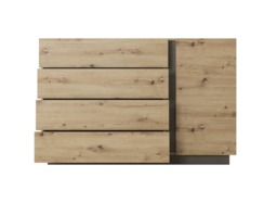 Arco Chest Of Drawers 139cm - Oak Artisan 139cm - thumbnail 3