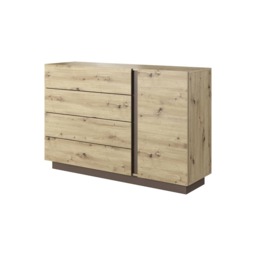 Arco Chest Of Drawers 139cm - Oak Artisan 139cm - thumbnail 1