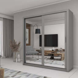 Arti 8 - 2 Sliding Door Wardrobe 203cm - Oak Shetland 203cm - thumbnail 2