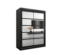 Roma II Sliding Door Wardrobe 150cm - White 150cm - thumbnail 3