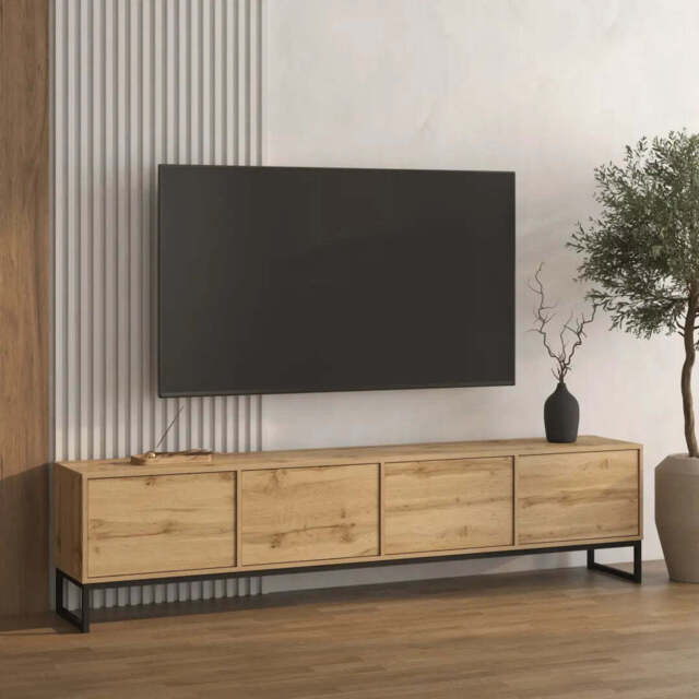 Loft TV Cabinet 209cm - Oak Wotan 209cm - image 1