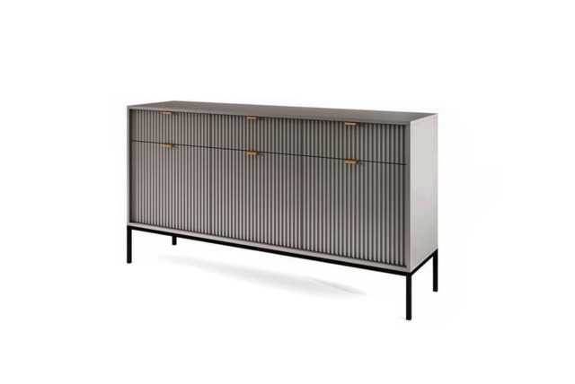 Nova Large Sideboard Cabinet 154cm - Grey Matt 154cm - image 1