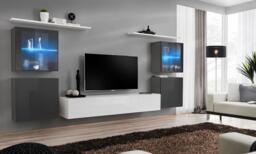 "Switch XIV Entertainment Unit For TVs Up To 75"" - Oak Wotan 320cm Graphite" - thumbnail 6