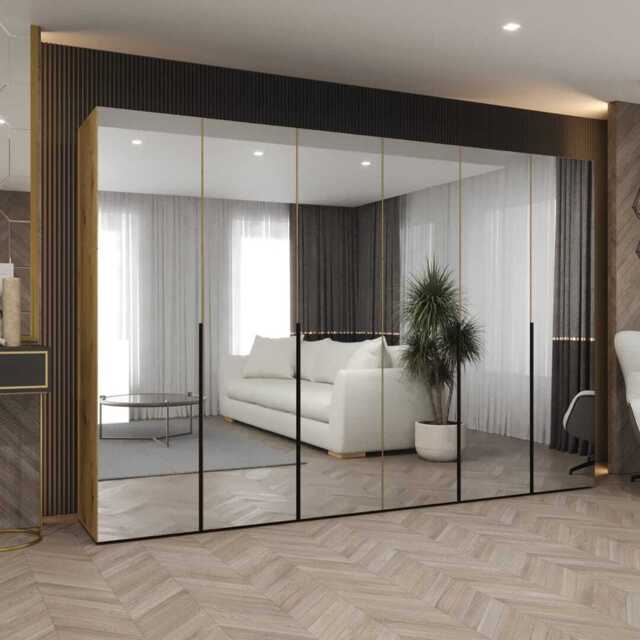 Alicante III Hinged Door Wardrobe 300cm - Oak Artisan 300cm - image 1