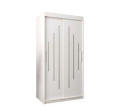 York Sliding Door Wardrobe 100cm - Black 100cm - thumbnail 7