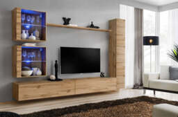"Switch XVIII Entertainment Unit For TVs Up To 75"" - Graphite 280cm Graphite" - thumbnail 4