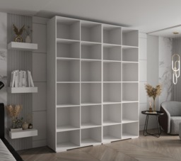 Inova II Hinged Door Wardrobe 200cm - White 200cm - thumbnail 3