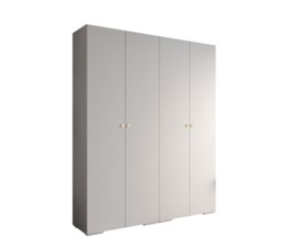 Inova II Hinged Door Wardrobe 200cm - White 200cm - thumbnail 2