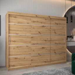 Verona 01 Sliding Door Wardrobe 250cm - Oak Sonoma 250cm - thumbnail 7