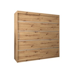 Verona 01 Sliding Door Wardrobe 200cm - Black 200cm - thumbnail 7