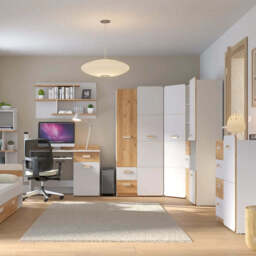 Lorento L15 Bookcase 35cm - White Matt 35cm - thumbnail 3