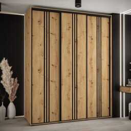 Cannes VI Sliding Door Wardrobe 190cm - White 190cm - thumbnail 5