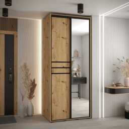 Cannes XI Sliding Door Wardrobe 120cm - White 120cm - thumbnail 4