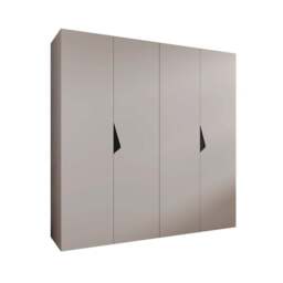Sandi I Hinged Door Wardrobe 200cm - Black 200cm - thumbnail 4