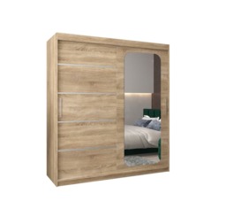 Uppsala V2 Sliding Door Wardrobe 180cm - Oak Sonoma 180cm - thumbnail 2