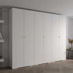 Inova II Hinged Door Wardrobe 300cm - White 300cm