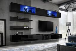 "Fly I3 Entertainment Unit For TVs Up To 75"" - White 320cm" - thumbnail 2