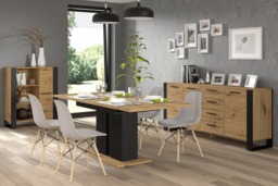 Nuka Sideboard Cabinet 197cm [Drawers] - Oak Artisan 197cm - thumbnail 4