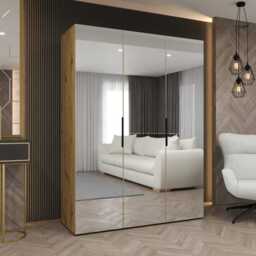 Marbella III Hinged Door Wardrobe 150cm - Oak Artisan 150cm - thumbnail 1