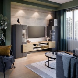 "Coby 10 Entertainment Unit For TVs Up To 60"" - Black 270cm"