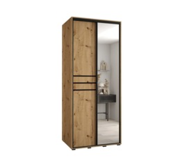 Cannes XI Sliding Door Wardrobe 100cm - White 100cm - thumbnail 6