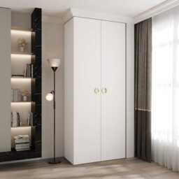 Como I Hinged Door Wardrobe 100cm - Cashmere 100cm - thumbnail 5