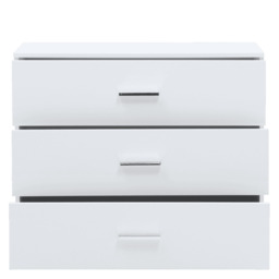 Siena 27 Chest of Drawers 93cm - White Gloss 93cm - thumbnail 2
