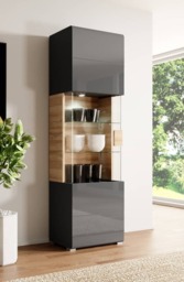 Toledo 05 Display Cabinet 61cm - Oak San Remo 61cm - thumbnail 5
