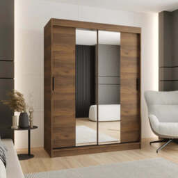 Rubino T1 Sliding Door Wardrobe 150cm - Cashmere 150cm - thumbnail 2