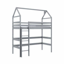 Wooden Loft Bed Gloria - Pine Without Mattress - thumbnail 6