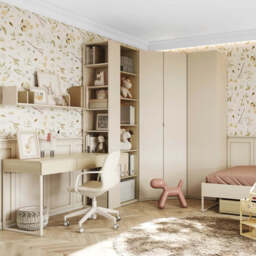 Charlie CH-01 Corner Wardrobe 100cm - Cashmere 100cm - thumbnail 8