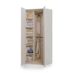 Charlie CH-01 Corner Wardrobe 100cm - Cashmere 100cm - thumbnail 3