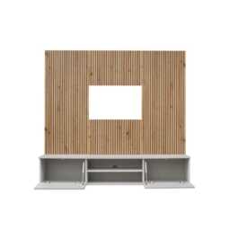 "Xavi II Entertainment Unit For TVs Up To 70"" - Pearl Grey 160cm" - thumbnail 3