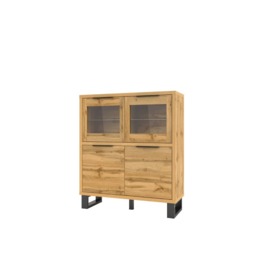 Halle 42 Display Cabinet 120cm - Oak Wotan 120cm - thumbnail 2