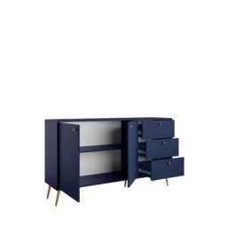 Rose Sideboard Cabinet 156cm - Blue 156cm - thumbnail 2
