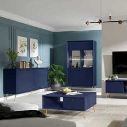 Rose Sideboard Cabinet 156cm - Blue 156cm - thumbnail 5