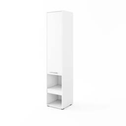 CP-03 Vertical Wall Bed Concept Pro 90cm with Storage Cabinet - White Gloss 90 x 200cm 194cm - thumbnail 7