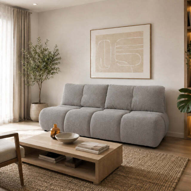 Sofa Bed Milo - 214cm 89cm Ash-Grey 03 - image 1