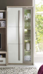 Roma ROM2 Tall Display Cabinet 90cm - Elm 90cm