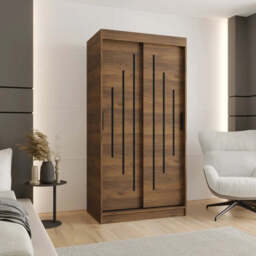 Rubino Y Sliding Door Wardrobe 100cm - Cashmere 100cm - thumbnail 2