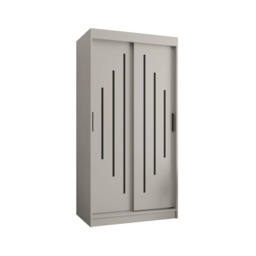 Rubino Y Sliding Door Wardrobe 100cm - Cashmere 100cm - thumbnail 8